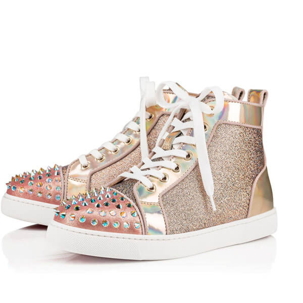 VIPセール ★ ルブタン Lou Spikes Woman Flat ★ スニーカー 3190355PK5S