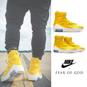 新作コラボ!ナイキ スニーカー コピー Air Fear Of God 1 'Amarillo' AR4237 700
