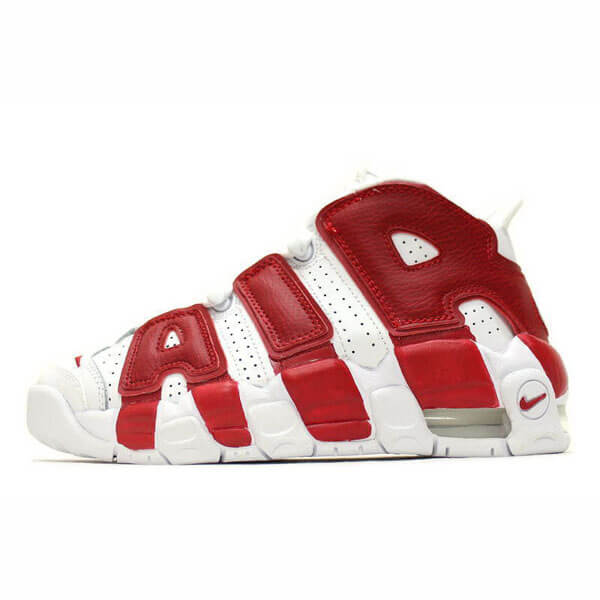 ナイキ モアテン 偽物  ★人気レアモデル☆モアテン！GYM RED《AIR MORE UPTEMPO》