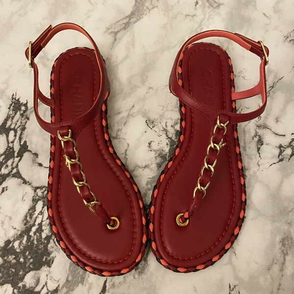 シャネル サンダル コピー ココマークチェーンサンダル