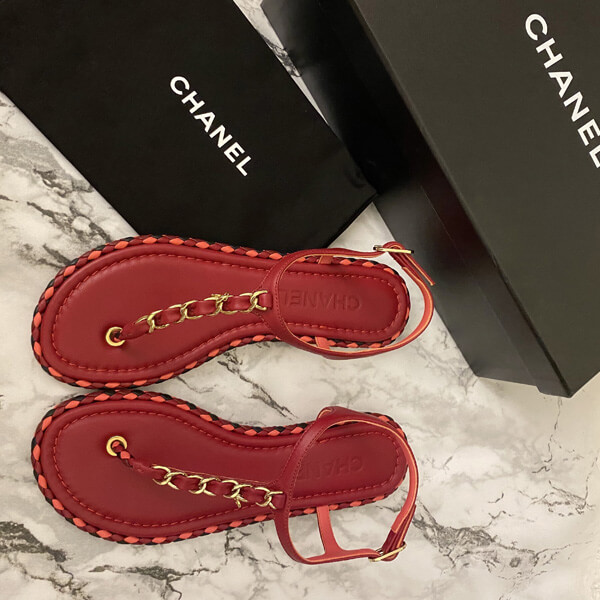 シャネル サンダル コピー ココマークチェーンサンダル