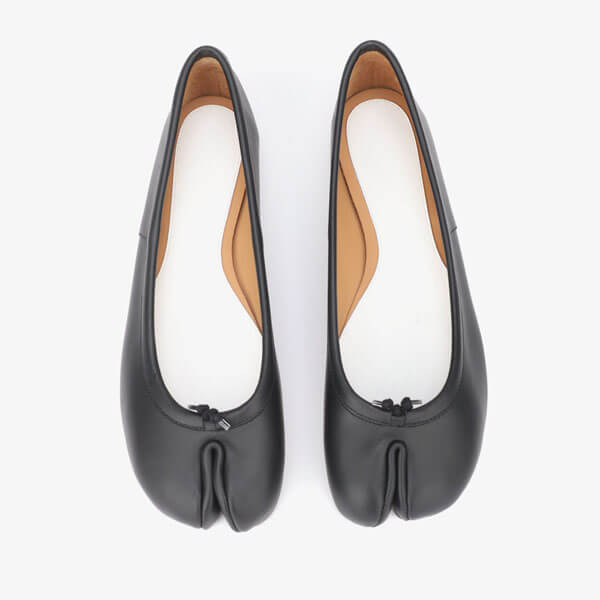 メゾンマルジェラ フラット 偽物  カーフスキンタビ バレエ