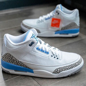 ジョーダン3 レトロ ナイキ Jordan 3 偽物Retro UNC 2020 CT8532-104