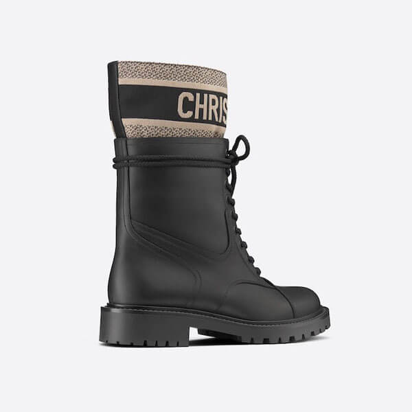 ☆ディオール☆ミリタリー風 “D-Major” ショートブーツ偽物*Black KDI631SCN