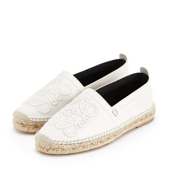 20/21★ロエベ★ロエベ Anagram Espadrille フラットシューズ偽物453.10.346