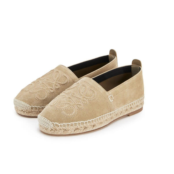 20/21★ロエベ★ロエベ Anagram Espadrille フラットシューズ偽物453.10.346