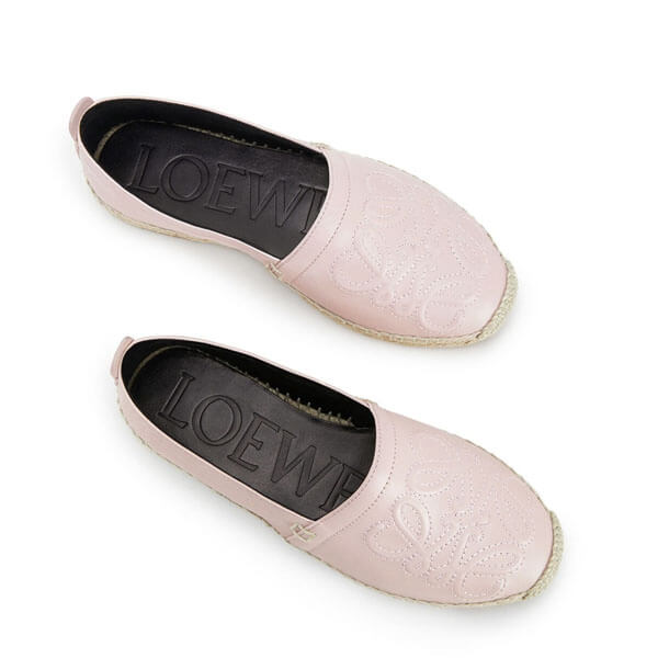 20/21★ロエベ★ロエベ Anagram Espadrille フラットシューズ偽物453.10.346