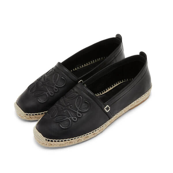 20/21★ロエベ★ロエベ Anagram Espadrille フラットシューズ偽物453.10.346