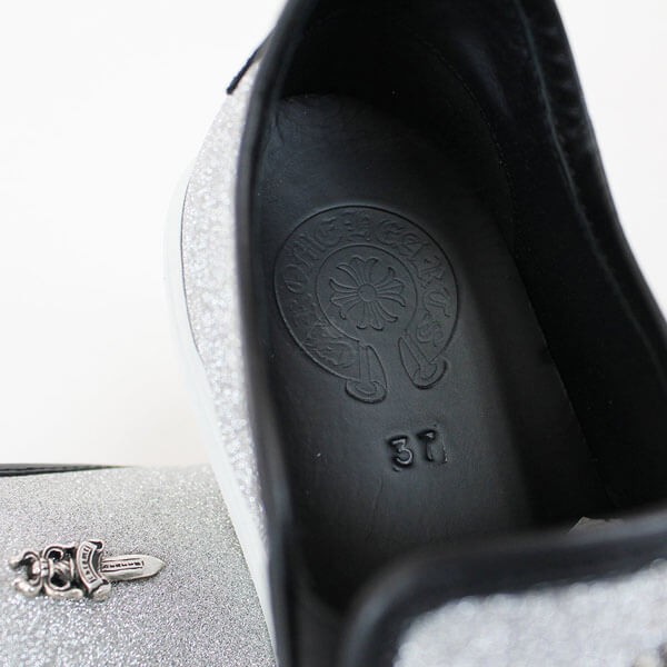 クロムハーツ 偽物★CH Slip On Dagger Metallic Silver CH+