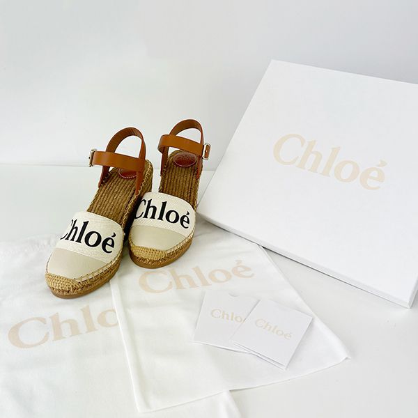 ★クロエ★WOODY エスパドリーユ ウェッジサンダルコピー♪ CHC21U448R4