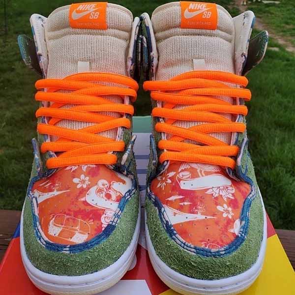 大人気*ナイキ ダンク偽物SB Dunk High Hawaii*CZ2232-300*ハワイ花柄