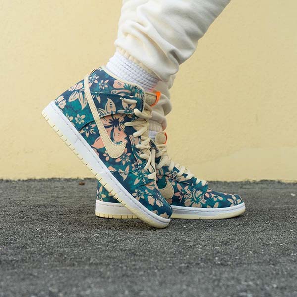 大人気*ナイキ ダンク偽物SB Dunk High Hawaii*CZ2232-300*ハワイ花柄
