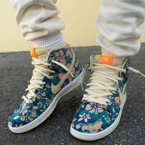 大人気*ナイキ ダンク偽物SB Dunk High Hawaii*CZ2232-300*ハワイ花柄