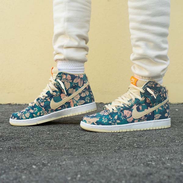 大人気*ナイキ ダンク偽物SB Dunk High Hawaii*CZ2232-300*ハワイ花柄