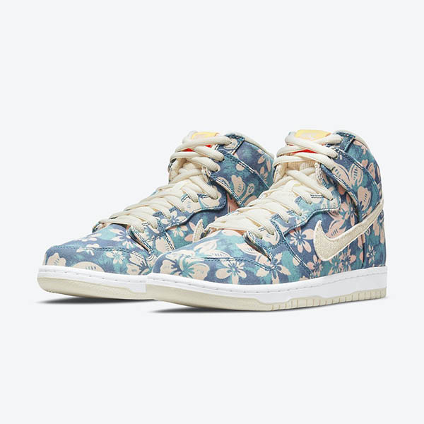 大人気*ナイキ ダンク偽物SB Dunk High Hawaii*CZ2232-300*ハワイ花柄