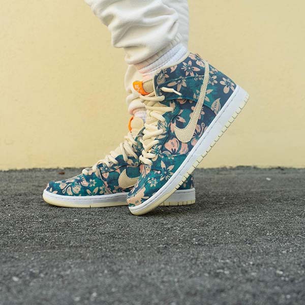 大人気*ナイキ ダンク偽物SB Dunk High Hawaii*CZ2232-300*ハワイ花柄