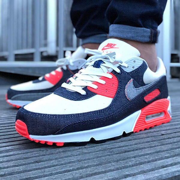 ナイキ × デンハム エアマックス90 レザー 偽物 スニーカー