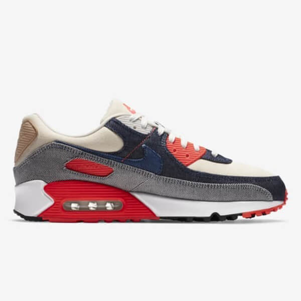 ナイキ × デンハム エアマックス90 レザー 偽物 スニーカー