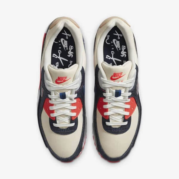 ナイキ × デンハム エアマックス90 レザー 偽物 スニーカー