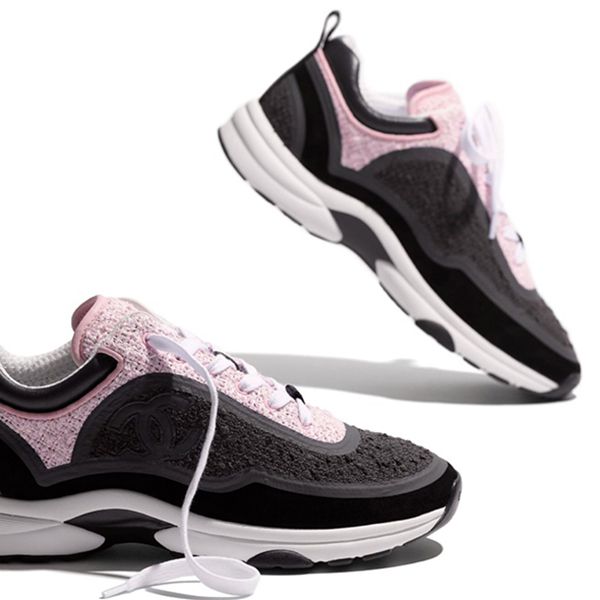 大人気♡シャネル スニーカー ツイード&カーフスキン偽物G34360 Y55233 K2820