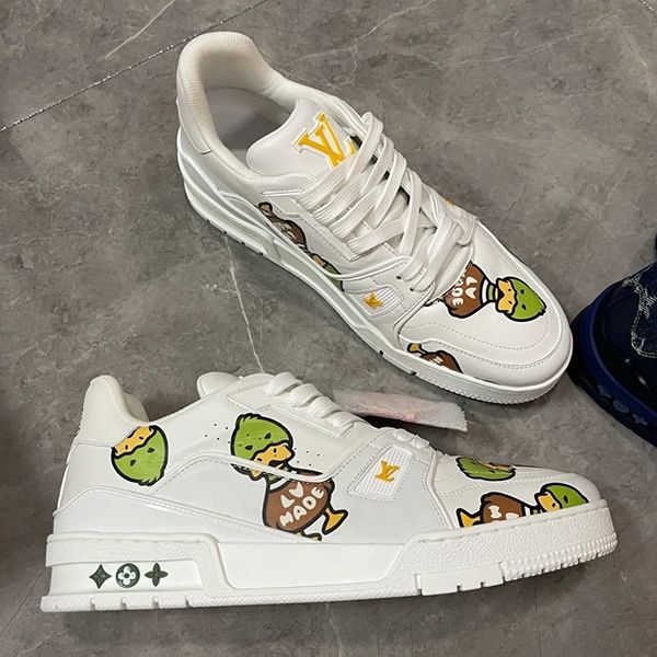 超可愛★ルイヴィトン LVトレイナーライン 偽物 スニーカー 1A9JC1