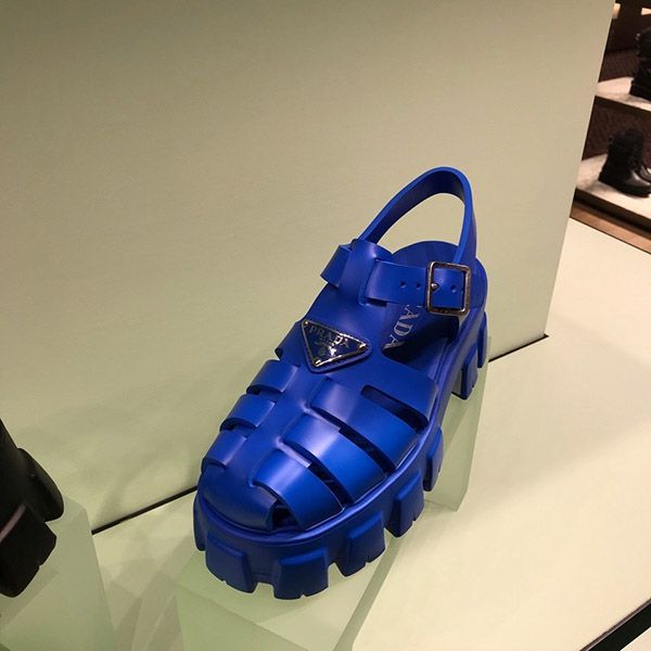 入手困難!【プラダ サンダル コピー】厚底モノリスフォームラバーサンダル 7色