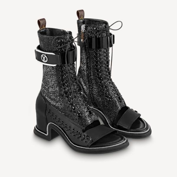 22SS新作☆ルイヴィトン ムーンライトライン ブーツ 偽物 ゴートレザー 1AA0HK