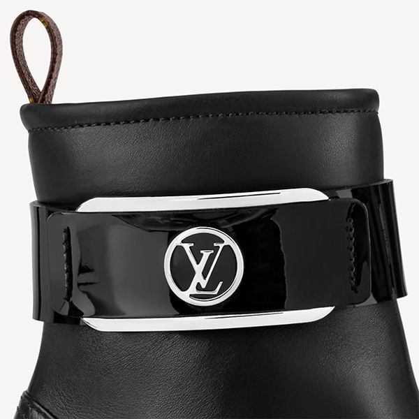 ◆​ルイヴィトン◆アンクルブーツ コピー 靴 ヒールシューズ 黒ブラック1AA0O6 