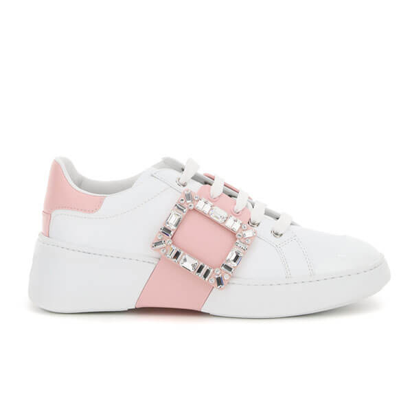 ロジェヴィヴィエ ストラスバックル ソフトレザー スニーカー 偽物 RVW54229110-LXQ0330