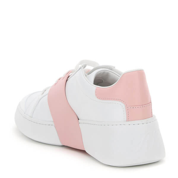 ロジェヴィヴィエ ストラスバックル ソフトレザー スニーカー 偽物 RVW54229110-LXQ0330