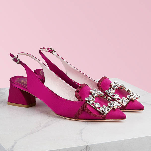 直営店買付 ロジェ ヴィヴィエ Broche Vivier スリングバックパンプス コピー RVW51023950