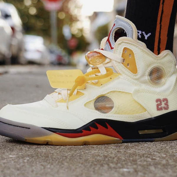 ナイキ × Off-White / Air Jordan5 Sail エアジョーダン5 セイル