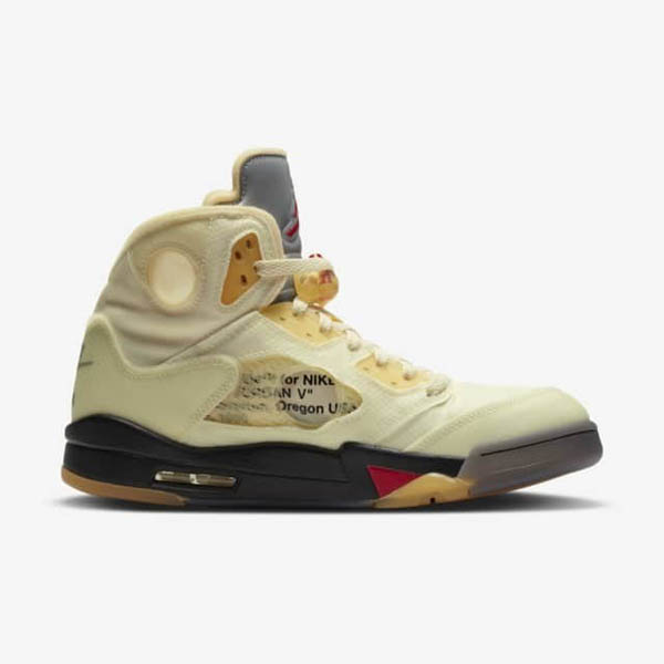 ナイキ × Off-White / Air Jordan5 Sail エアジョーダン5 セイル