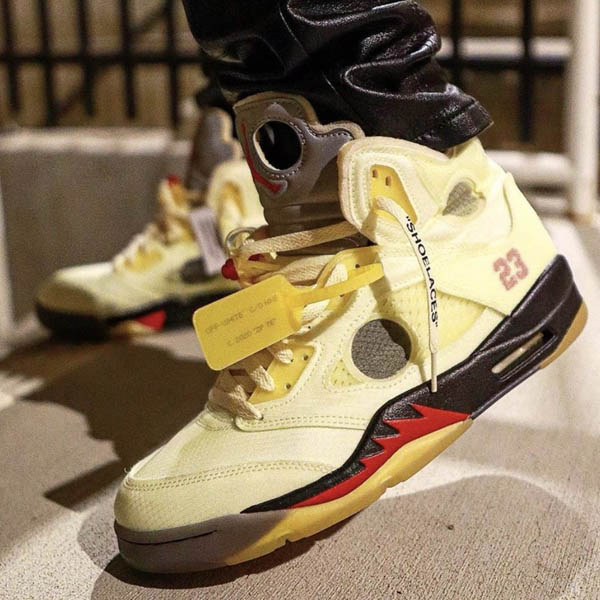 ナイキ × Off-White / Air Jordan5 Sail エアジョーダン5 セイル