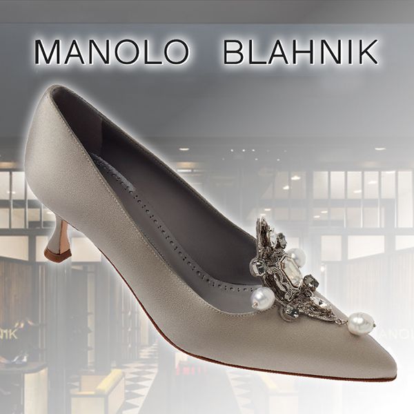 【★エレガント★】MANOLO BLAHNIK ☆ IDRO バックルパンプス