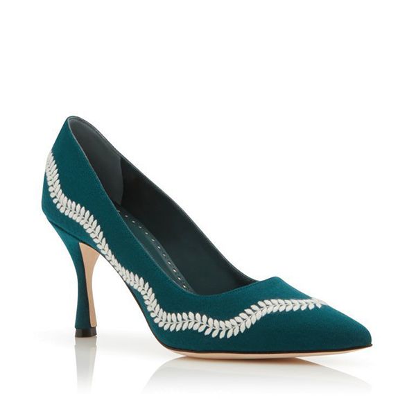 MANOLO BLAHNIK ★直営 TOSCA 国内未入荷 ダークティール ウール