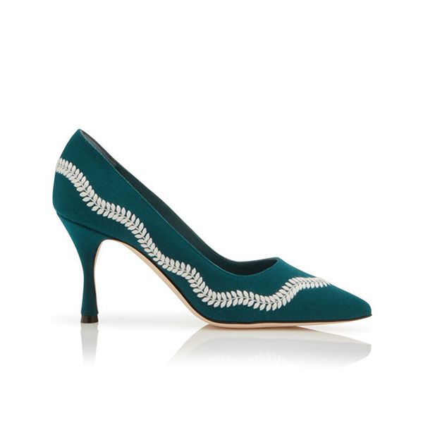 MANOLO BLAHNIK ★直営 TOSCA 国内未入荷 ダークティール ウール