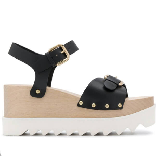 21SS◆Stella McCartney◆Elyse プラットフォームサンダル Cuoio 800317W1DX