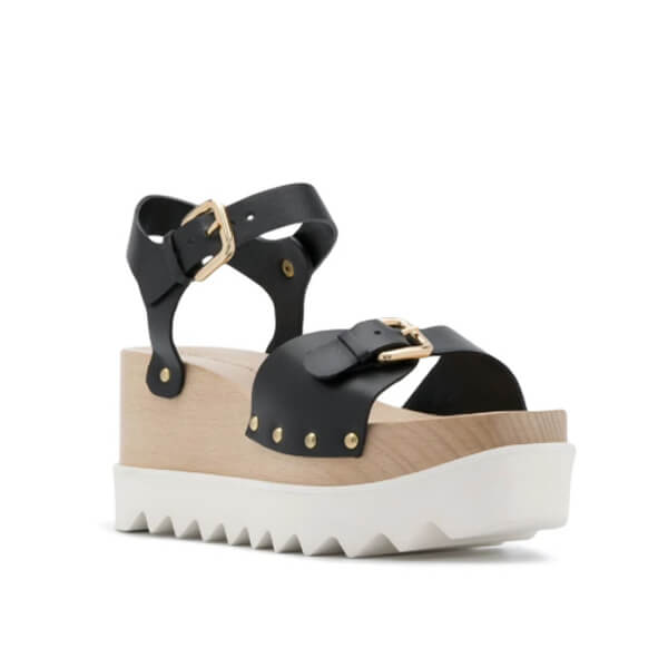 21SS◆Stella McCartney◆Elyse プラットフォームサンダル Cuoio 800317W1DX