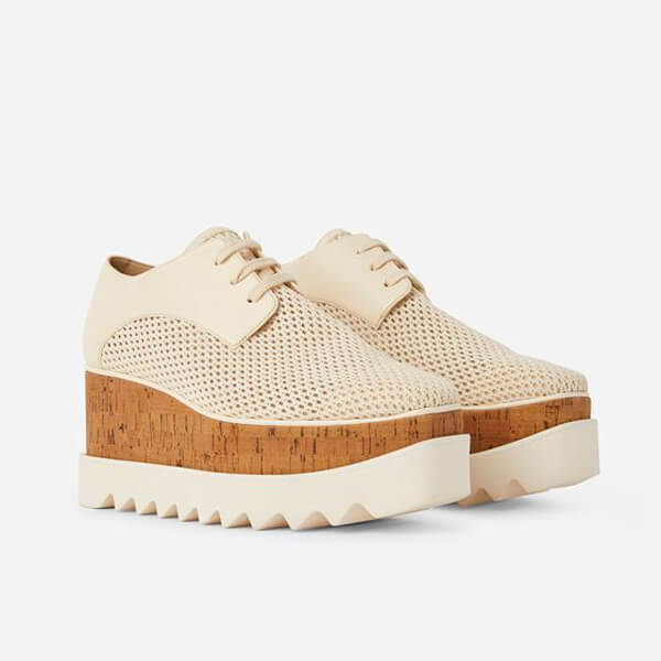 21SS Stella McCartney Elyse ウーブンメッシュプラットフォーム800336N02159002