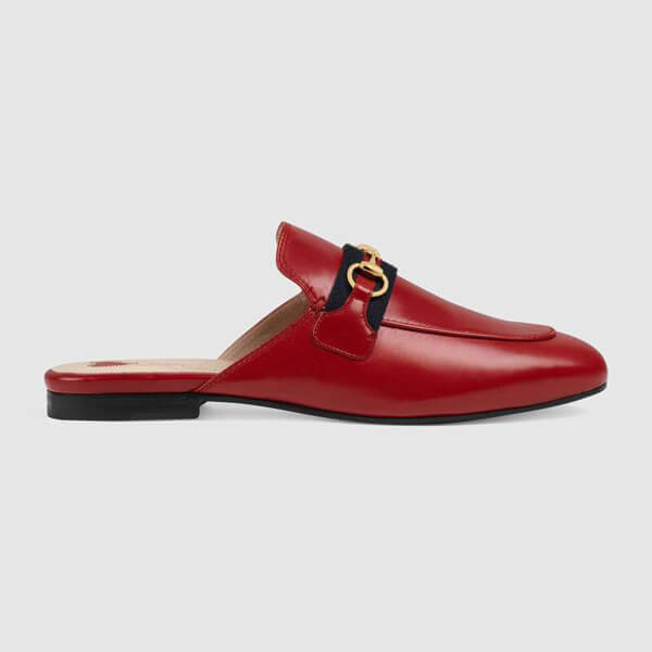 人気☆グッチ☆グッチ☆プリンスタウン レザー スリッパ629084