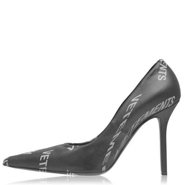 残少 VETEMENTS ヴェトモン ロゴピンヒール コピー 105 LD94