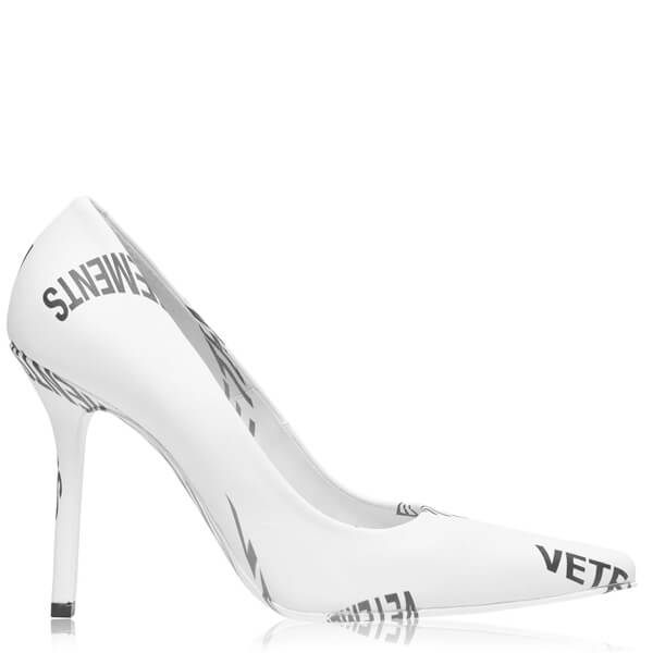 残少 VETEMENTS ヴェトモン ロゴピンヒール コピー 105 LD94