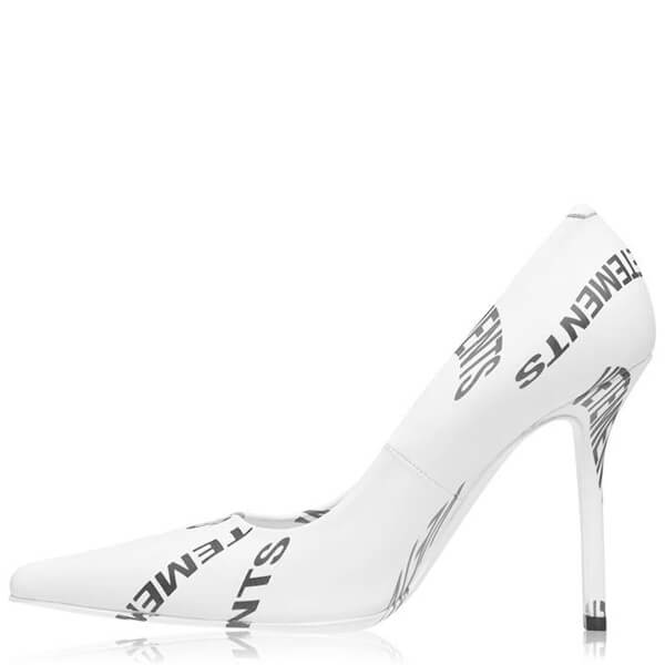 残少 VETEMENTS ヴェトモン ロゴピンヒール コピー 105 LD94