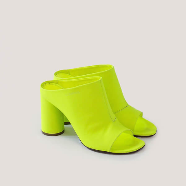 関税・送料込 VETEMENTS Logo Open Toe ミュール