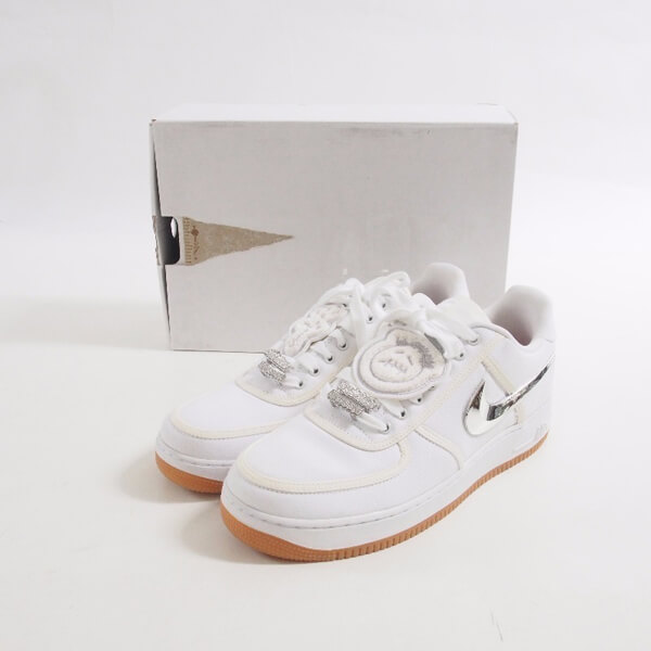 激レア コラボ TRAVIS SCOTT X ナイキ AIR FORCE 1 偽物 LOW COMPLEXCON スニーカー AF-100 AQ4211-100