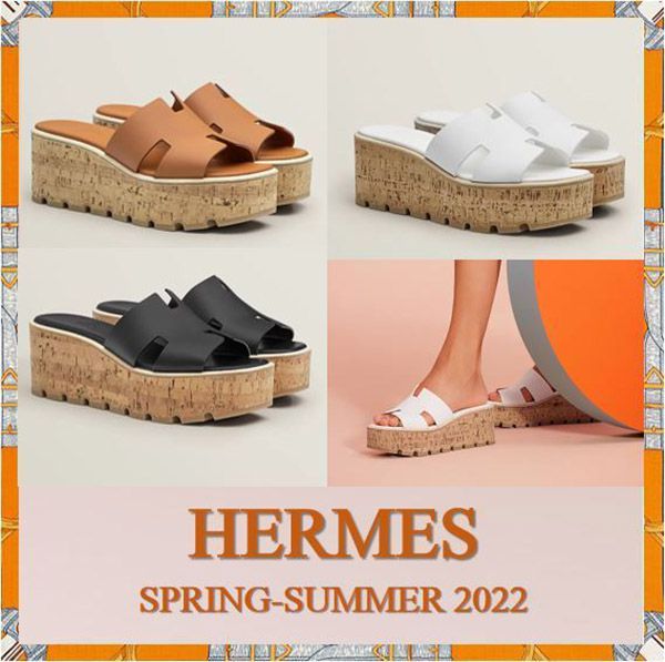 2022春夏新作 エルメス 偽物 プラットフォーム サンダル エズ 30 H221026Z