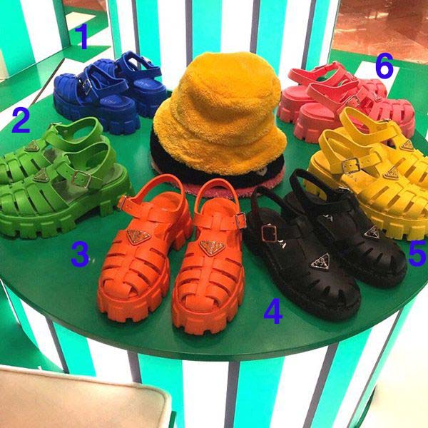 入手困難!【プラダ サンダル コピー】厚底モノリスフォームラバーサンダル 7色