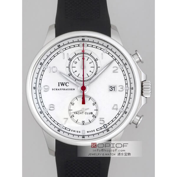 IWC ポルトギーゼ スーパーコピーIW390206 ヨットクラブ クロノグラフ ラバー シルバー