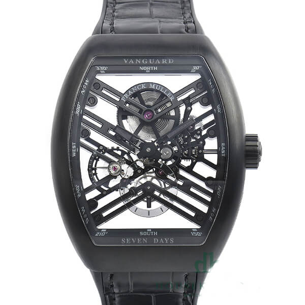フランクミュラー スーパーコピー ヴァンガード 7デイズ パワーリザーブ スケルトン V45S6SQTTTNRBR